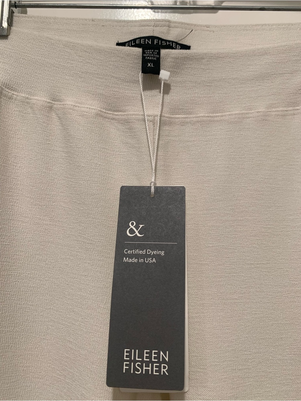 EILEEN FISHER SLIM ANKLE PANT in Bone NWT XL - Picture 5 of 9